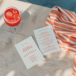 Retro Modern Vintage Blue Bachelorette Weekend Invitation<br><div class="desc">This distinctive invitation effortlessly marries retro charm and modern appeal,  featuring a vintage-inspired design in captivating shades of blue. Set the stage for a weekend filled with timeless memories and contemporary excitement. With its classic aesthetic and modern twist,  this invitation promises a perfect fusion of nostalgia and current style.</div>