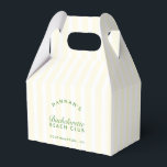 Retro Modern Vintage Green & Yellow Bachelorette Favor Box<br><div class="desc">Add a touch of timeless charm to your bachelorette celebration with the Retro Modern Vintage Green & Yellow Bachelorette Favour Box. This box effortlessly blends retro aesthetics with a modern twist, featuring a stylish combination of green and yellow hues. Perfect for presenting favours, this box adds a delightful and nostalgic...</div>