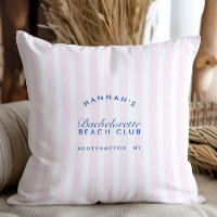 Retro Modern Vintage Pink & Navy Blue Bachelorette