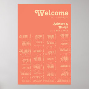 Rétro moderne   Poster du siège alphabétique de co