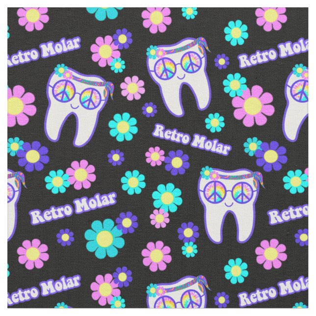 Retro Molar Fabric (Close Up)