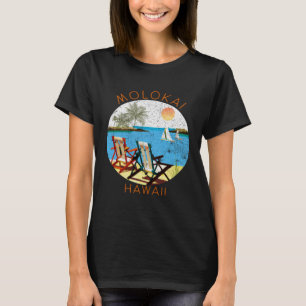 Retro Molokai Souvenir Vintage beach Vacation T-Shirt
