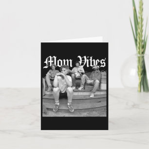 Retro Mom 90’s Vibes Vintage Mother's Day Mom Thug Card