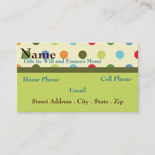 Retro Mom Business Card