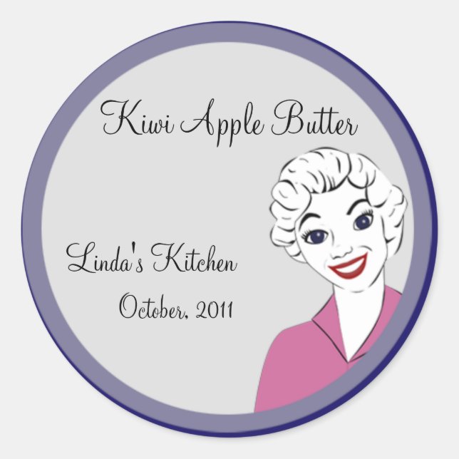 Retro Mom Canning Sticker (Front)
