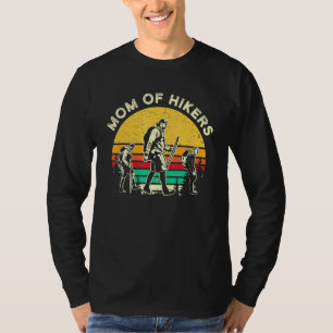 Retro Mom of Hiker Mother Daughter Son Hiking Part T-Shirt
