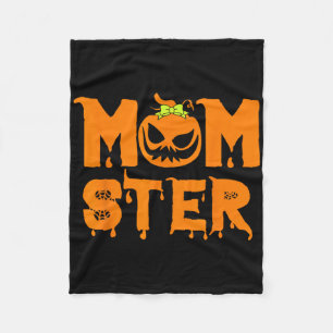 Retro Momster Halloween Mom Costume Mother Hallowe Fleece Blanket