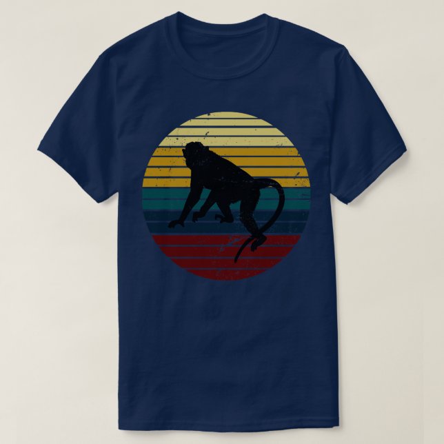 Retro Monkey T-Shirt (Design Front)