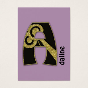 retro monogram - A