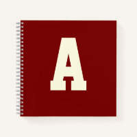 Retro monogram alpha burgundy cream
