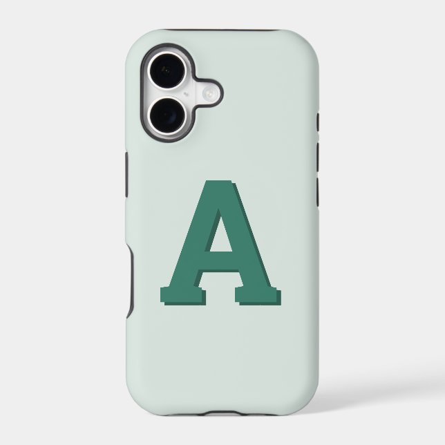 Retro monogram initial modern (Back)
