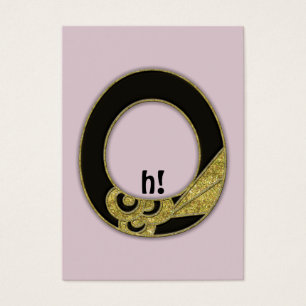 retro monogram - O