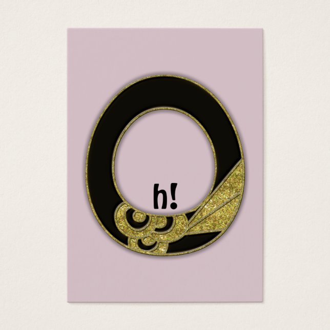 retro monogram - O (Front)