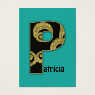 retro monogram - P