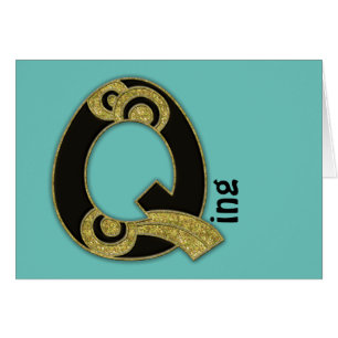 retro monogram - Q