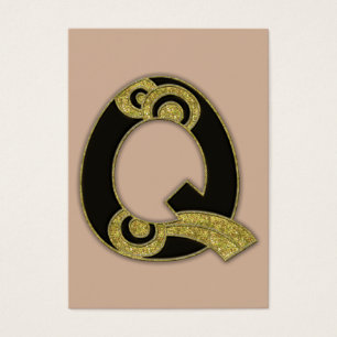 retro monogram - Q