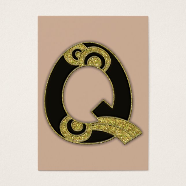 retro monogram - Q (Front)
