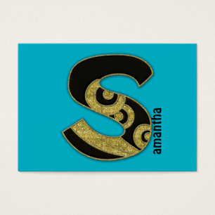 retro monogram - S