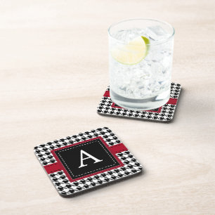 Retro Monogrammed Coaster Set