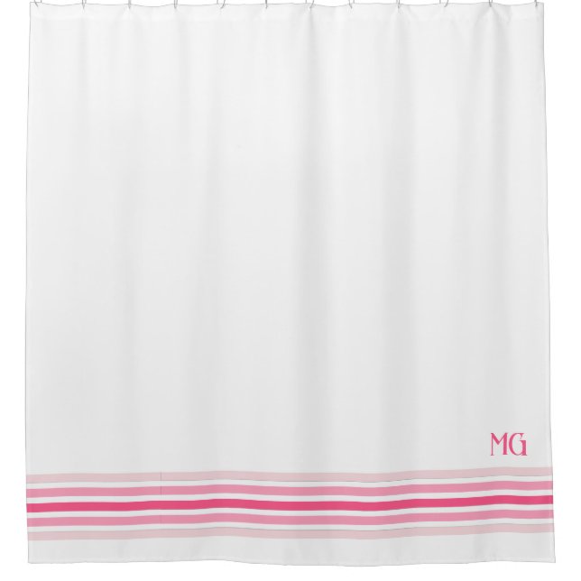 Retro Monogrammed Minimalist Stripes (Front)