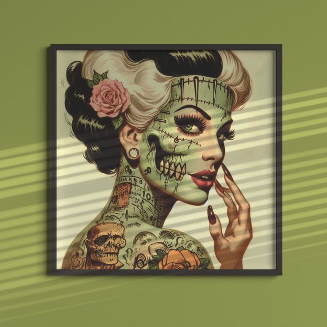 Retro Monster  Pin-up Poster (Creator Uploaded)