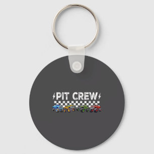 Retro Monster Truck Family T Crew Matching Birthda Keychain