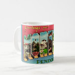 Retro Monterey California Greeting Mug<br><div class="desc">Stunning retro postcard greeting from Monterey, California repurposed!</div>