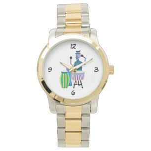 Rétro montre fraîche de batteur