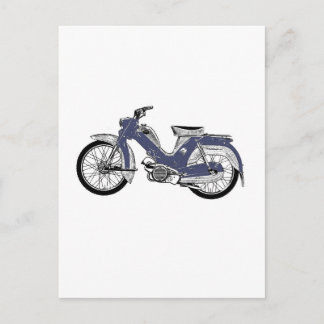 Retro moped Tunturi Postcard