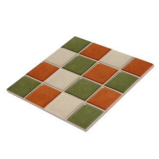 Retro Mosaic Squares Tile