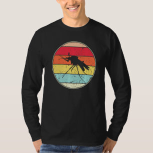 Retro Mosquito Vintage Mosquito Silhouette Animal T-Shirt