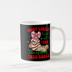 Retro Most Likely To Eat All The Christmas Tree Ca Coffee Mug