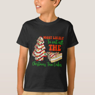 Retro Most Likely To Eat All The Christmas Tree Ca T-Shirt