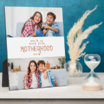 Retro Mother's Day 2 Photos Custom Plaques<br><div class="desc">Retro Mother's Day 2 Photos Custom Plaques</div>