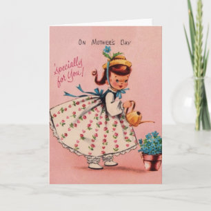 Retro Mother's Day Greeting Card