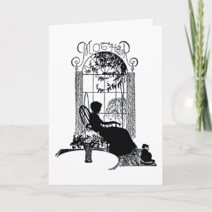 Retro Mother's Day Silhouette Card