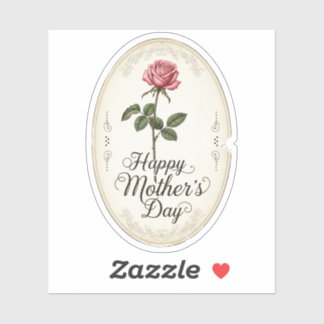 Retro Mother's Day Sticker Vintage Aesthetic      