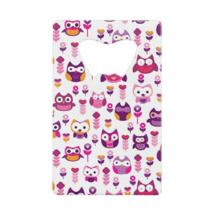rétro motif coloré d'oiseau de hibou