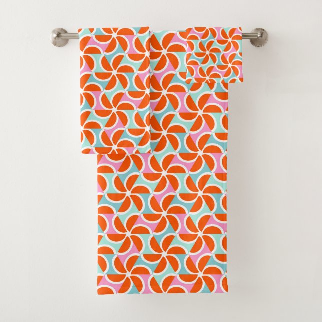 Rétro motif orange de cale (En situation)