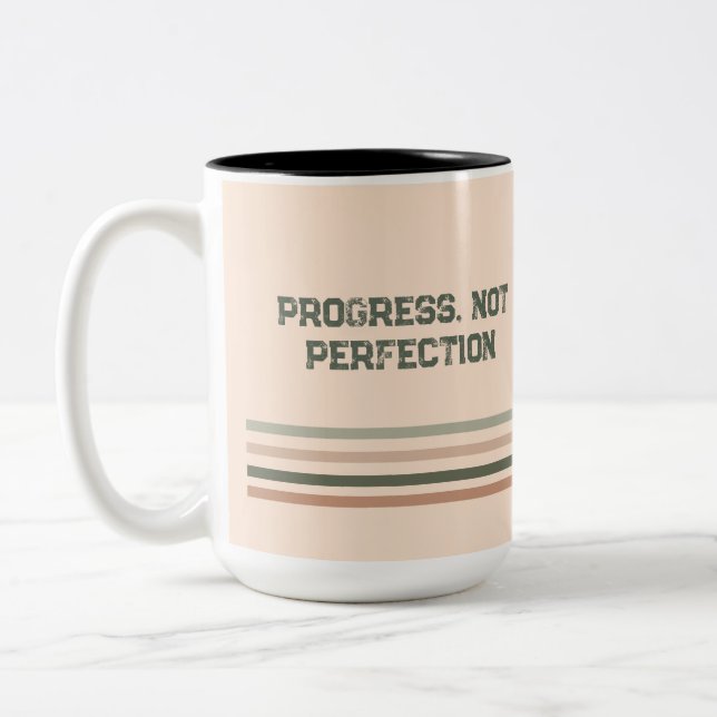 Retro Motivation Coffee Mug – Personalized Name (Left)