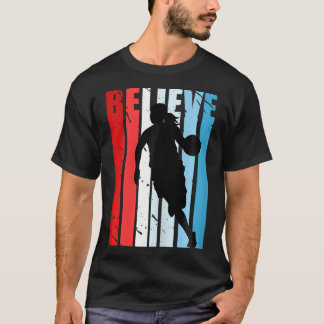 Retro Motivational Girls Basketball Players Team C T-Shirt