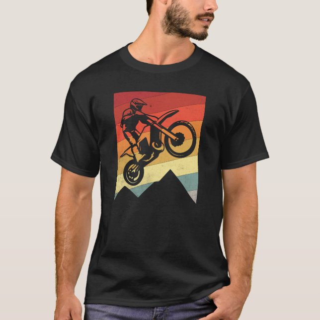 Retro Motocross sport related T-Shirt (Front)