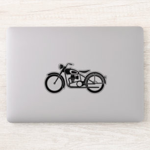 Retro Motorbike Lover Gift Idea sticker