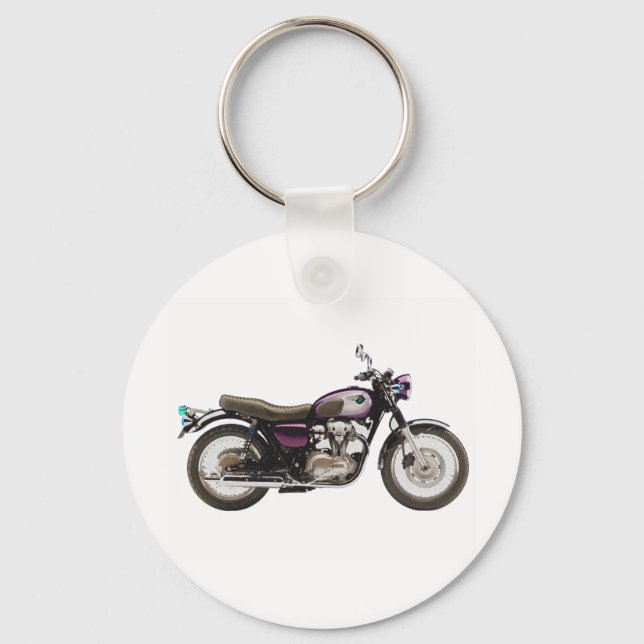 Retro Motorcycle Keychain (Front)