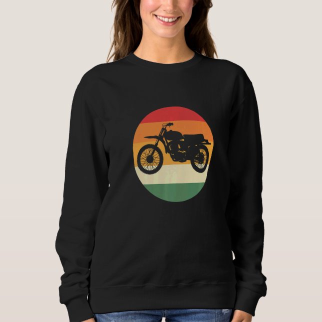 Retro Motorcycle Motorcycle Sweatshirt (Front)