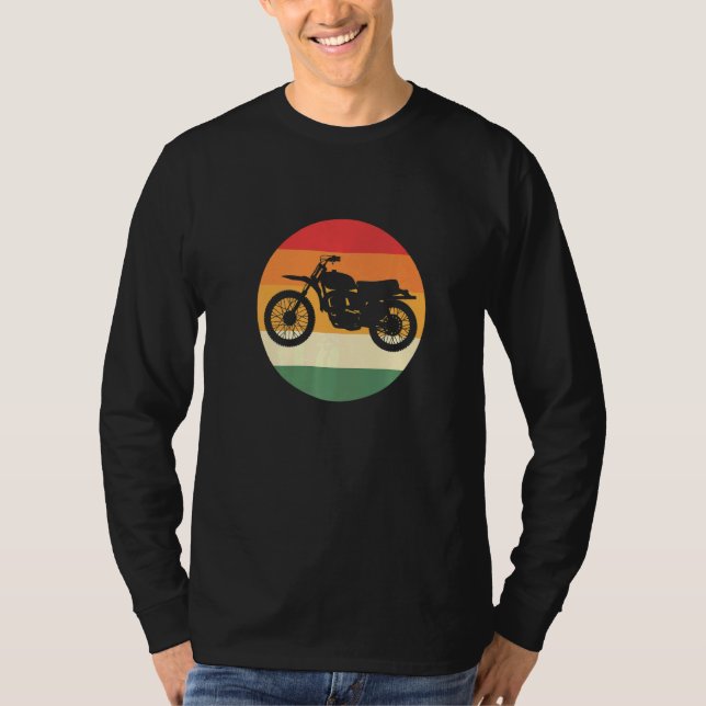 Retro Motorcycle Motorcycle T-Shirt (Front)
