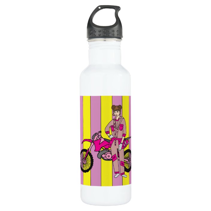 Retro Motorsport Motorcycle 710 Ml Water Bottle Zazzle.ca