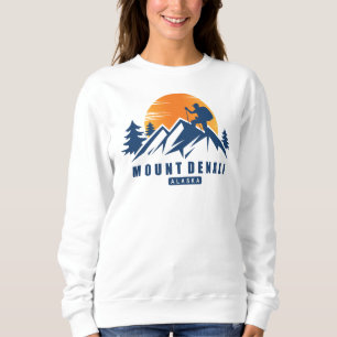 Retro Mount Denali Hike T-Shirt Sweatshirt