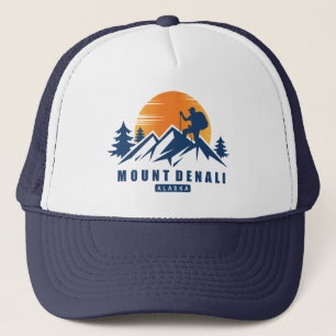 Retro Mount Denali Hike T-Shirt Trucker Hat