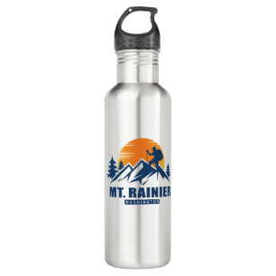 Retro Mount Rainier Hike T-Shirt 710 Ml Water Bottle